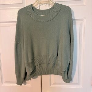 Sage & Stone Mint Green Cropped Pullover Sweater Women's Size Large